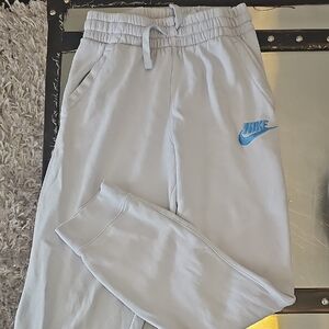 Nike Kids  Sweatpants with Blue Logo Large Kids